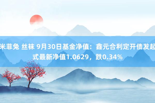 米菲兔 丝袜 9月30日基金净值：鑫元合利定开债发起式最新净值1.0629，跌0.34%