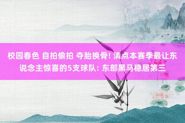 校园春色 自拍偷拍 夺胎换骨! 清点本赛季最让东说念主惊喜的5支球队: 东部黑马稳居第三