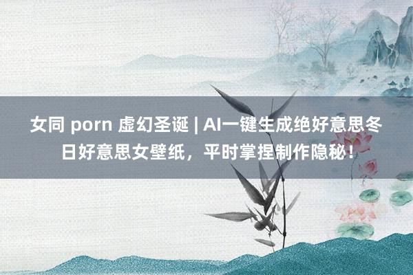 女同 porn 虚幻圣诞 | AI一键生成绝好意思冬日好意思女壁纸，平时掌捏制作隐秘！