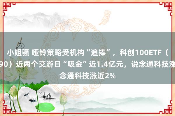 小姐骚 哑铃策略受机构“追捧”，科创100ETF（588190）近两个交游日“吸金”近1.4亿元，说念通科技涨近2%