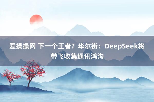 爱操操网 下一个王者？华尔街：DeepSeek将带飞收集通讯鸿沟