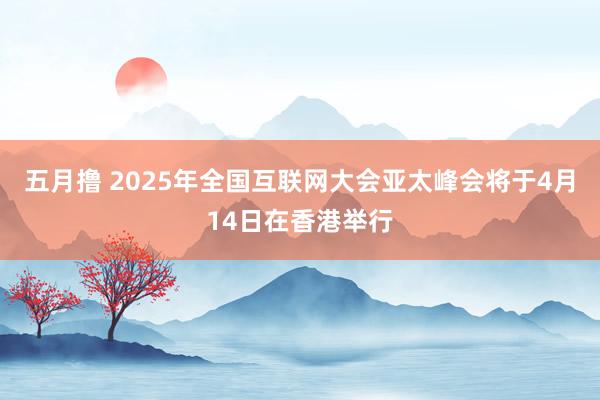 五月撸 2025年全国互联网大会亚太峰会将于4月14日在香港举行