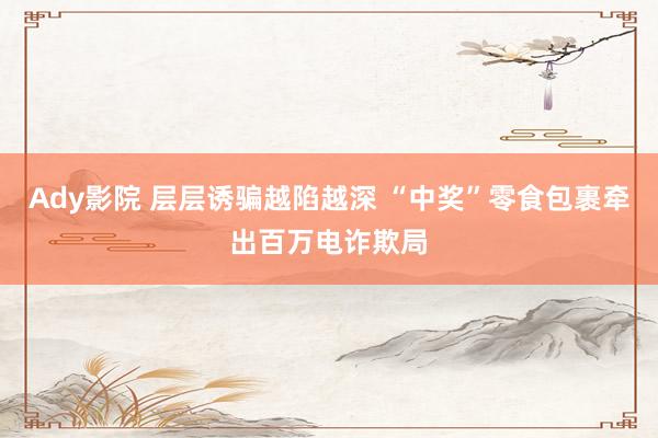 Ady影院 层层诱骗越陷越深 “中奖”零食包裹牵出百万电诈欺局