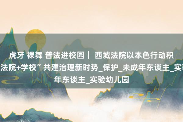 虎牙 裸舞 普法进校园｜ 西城法院以本色行动积极探索“法院+学校”共建治理新时势_保护_未成年东谈主_实验幼儿园
