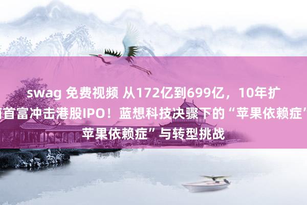 swag 免费视频 从172亿到699亿，10年扩展4倍，湖南首富冲击港股IPO！蓝想科技决骤下的“苹果依赖症”与转型挑战