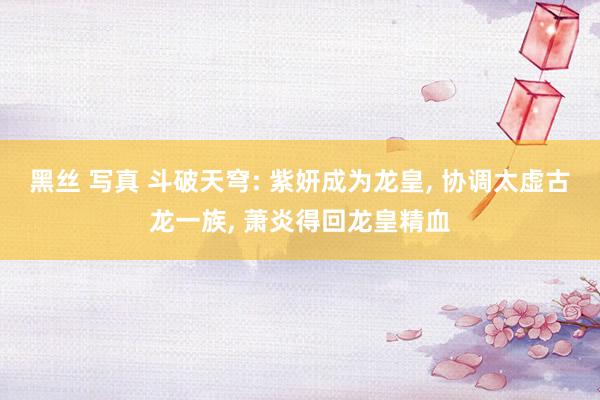 黑丝 写真 斗破天穹: 紫妍成为龙皇， 协调太虚古龙一族， 萧炎得回龙皇精血